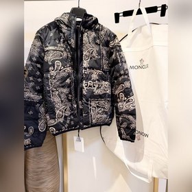 MONCLER Новая модель мужского двустороннего пуховика с капюшоном
