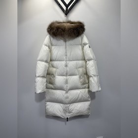 Moncler Длинная куртка-парка из искусственного меха лисы для жен