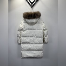 Moncler Длинная куртка-парка из искусственного меха лисы для жен