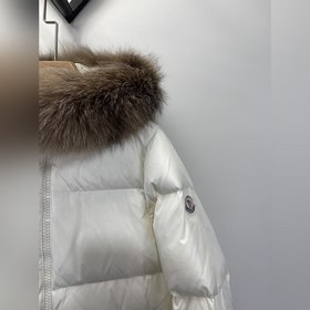 Moncler Длинная куртка-парка из искусственного меха лисы для жен