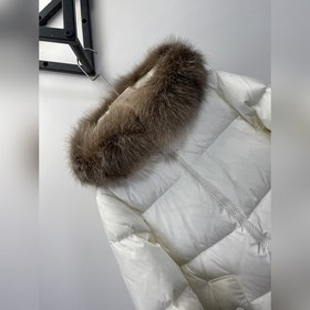 Moncler Длинная куртка-парка из искусственного меха лисы для жен