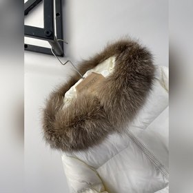 Moncler Длинная куртка-парка из искусственного меха лисы для жен