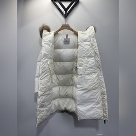 Moncler Длинная куртка-парка из искусственного меха лисы для жен