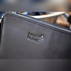 Мужская сумка через плечо Montblanc из кожи бычка, модель 0108-3 