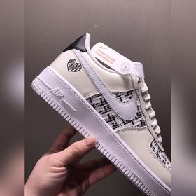 Nk Air Force 107 Low Бежевые кроссовки в стиле Air Force 1 с низк