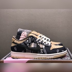 NIKE Travis Scott x NK SB Dunk Low Cashew Flower TS совместная ог