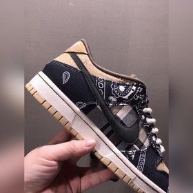 NIKE Travis Scott x NK SB Dunk Low Cashew Flower TS совместная ог