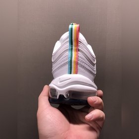 Nk Air Max 97 SE Nike Bullet Rainbow Color Air Cushion Running Sh