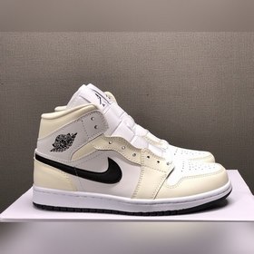 Air Jordan 1 Mid AJ1 Джо 1 Молочно-белый баскетбольные кроссовки