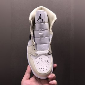 Air Jordan 1 Mid AJ1 Джо 1 Молочно-белый баскетбольные кроссовки 