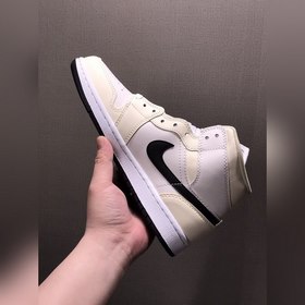 Air Jordan 1 Mid AJ1 Джо 1 Молочно-белый баскетбольные кроссовки 