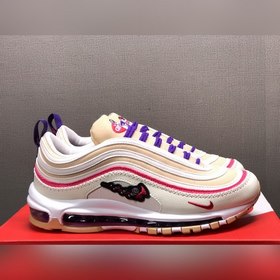 Nk Air Max 97 Air Sprung «Iron Grey» Бежево-фиолетовые кроссовки