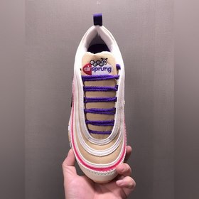 Nk Air Max 97 Air Sprung «Iron Grey» Бежево-фиолетовые кроссовки 
