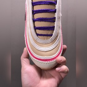 Nk Air Max 97 Air Sprung «Iron Grey» Бежево-фиолетовые кроссовки 