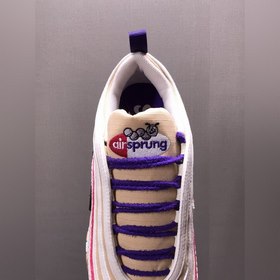 Nk Air Max 97 Air Sprung «Iron Grey» Бежево-фиолетовые кроссовки 
