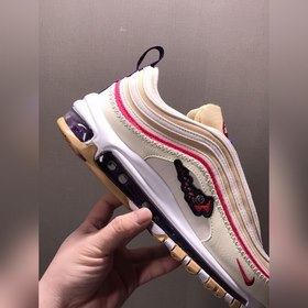 Nk Air Max 97 Air Sprung «Iron Grey» Бежево-фиолетовые кроссовки 