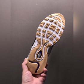 Nk Air Max 97 Air Sprung «Iron Grey» Бежево-фиолетовые кроссовки 