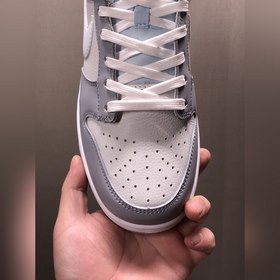 Nk Dunk Low Retro «Grey White» в стильном сером цвете с SB-застеж
