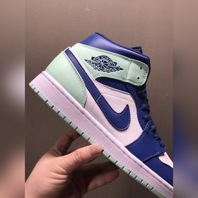 Air Jordan 1 Mid AJ1 Джо 1 Баскетбольные кроссовки 554724-413 Раз