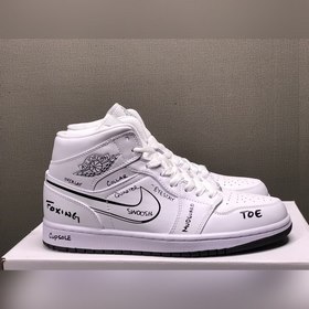 Air Jordan 1 Mid AJ1 Джордан 1 средняя высота баскетбольные кросс
