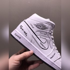Air Jordan 1 Mid AJ1 Джордан 1 средняя высота баскетбольные кросс