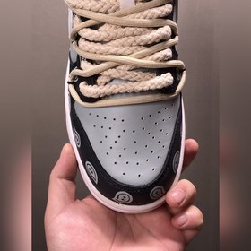 Nk Dunk Low «Retro» Vibe в стиле винтаж, деконструированные шнурк