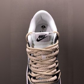 Nk Dunk Low «Retro» Vibe в стиле винтаж, деконструированные шнурк