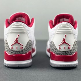 Кроссовки Air Jordan 3 бело-красные Размер： 40-47,5