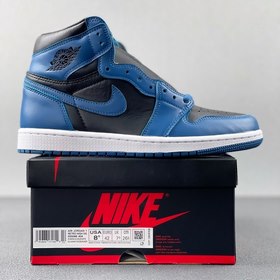 Air Jordan 1 Черный-синий 2.0  Размер： 40,5-47,5