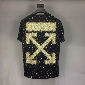 OFF WHITE Круглый вырез, короткий рукав, футболка для пар Импортн