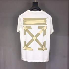 OFF WHITE Круглый вырез, короткий рукав, футболка для пар Импортн