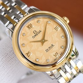 Часы Omega De Ville Lady с циферблатом диаметром 27,4 мм.  Оснащ