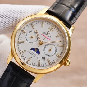 Многофункциональные механические часы Omega С импортным многофунк