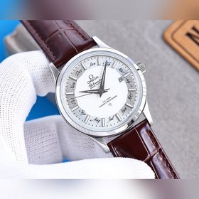 Omega Мужские часы с тремя стрелками календарем Сверхмощная люмин