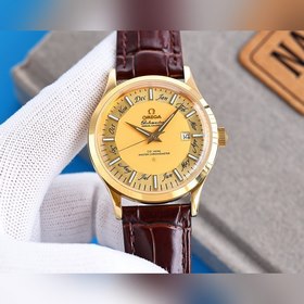 Omega Мужские часы с тремя стрелками календарем Сверхмощная люмин