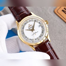 Omega Мужские часы с тремя стрелками календарем Сверхмощная люмин