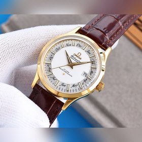Omega Мужские часы с тремя стрелками календарем Сверхмощная люмин