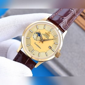 Omega Мужские часы с тремя стрелками календарем Сверхмощная люмин