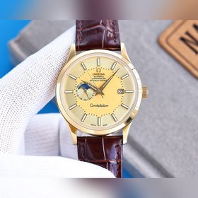 Omega Мужские часы с тремя стрелками календарем Сверхмощная люмин