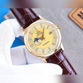Omega Мужские часы с тремя стрелками календарем Сверхмощная люмин