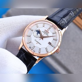 Omega Мужские часы с тремя стрелками календарем Сверхмощная люмин