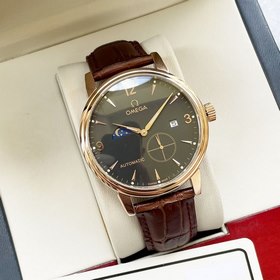 Мужские часы Omega с большим балансовым колесом и фазой Луны Маст