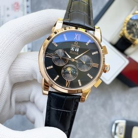 Omega Элитные мужские часы Многофункциональный дизайн Элегантный,