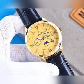 Мужские автоматические механические часы Omega Seamaster (черные,