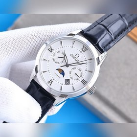 Мужские автоматические механические часы Omega Seamaster (черные,