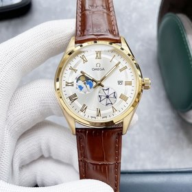Омега Omega Превосходные мужские часы с четырьмя стрелками фазой 