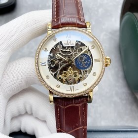 Омига Omega, высококачественные мужские часы, впечатляющий ажурны