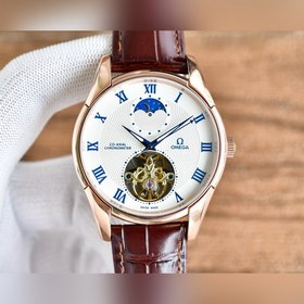 Мужские часы Omega с большим балансовым колесом и фазой Луны Маст