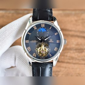 Мужские часы Omega с большим балансовым колесом и фазой Луны Маст