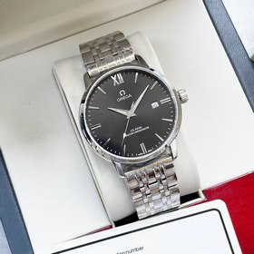 Элегантные мужские часы Omega, классический дизайн с тремя стрелк